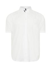 BadRhino Big & Tall White Short Sleeve Poplin 100% Cotton Shirts 2 Pack - Image 6 of 7