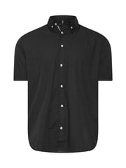 BadRhino Big & Tall Black Short Sleeve Poplin 100% Cotton Shirts 2 Pack - Image 6 of 7