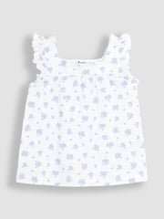 JoJo Maman Bébé Pale Blue 2-Pack Print Jersey Pyjamas - Image 9 of 12