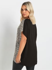 Yours Curve Natural Sequin Grown On Sleeve Top - Image 4 of 5