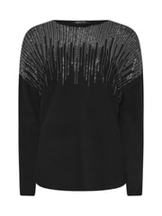 M&Co Black Studded Batwing Embellished Jumper - Image 6 of 6