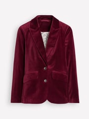 Boden Red Marylebone Velvet Blazer - Image 6 of 6
