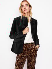 Boden Black Marylebone Velvet Blazer - Image 1 of 6
