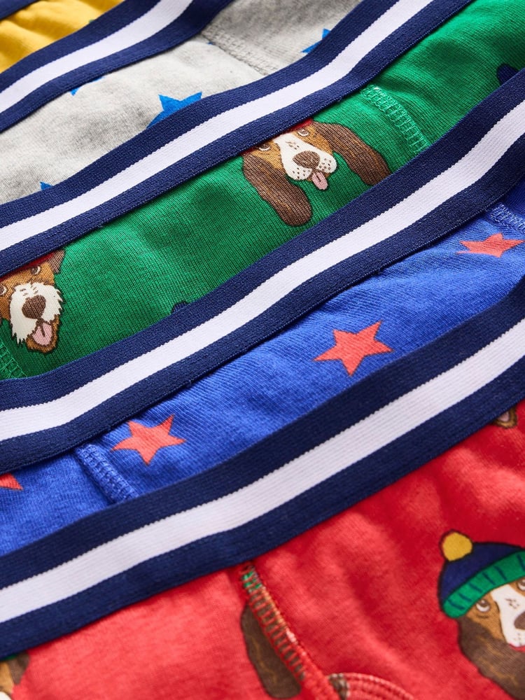 Boden Red 100% Cotton Boxers 5 Pack - Image 3 of 3