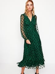 Boden Green Christina Tulle Midi Dress - Image 2 of 6