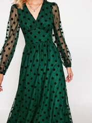 Boden Green Christina Tulle Midi Dress - Image 5 of 6