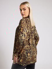 Yours Curve Brown London High Neck Blouse - Image 3 of 6