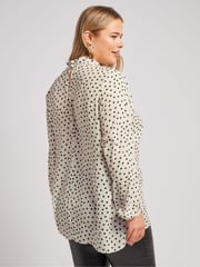 Yours Curve White London High Neck Blouse - Image 3 of 5
