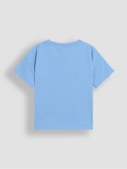 JoJo Maman Bébé Yellow Surf & Sun Graphic Printed and Plain T-Shirts 2 Pack - Image 5 of 5