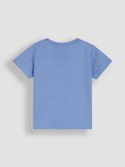 JoJo Maman Bébé White Seaside 2-Pack Printed & Plain T-Shirts - Image 5 of 7