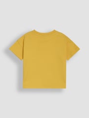 JoJo Maman Bébé Yellow Pineapple 2-Pack Printed & Plain T-Shirts - Image 6 of 7