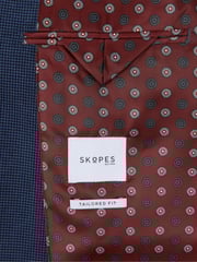 Skopes Blue Tailored Fit Hodgkinson Textured Jacket - Image 5 of 5