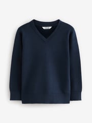 Clarks Navy Unisex Knitted School Jumpers 2 Pack - Image 2 of 5
