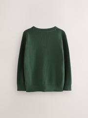 Clarks Green Unisex Knitted School Jumpers 2 Pack - Image 3 of 5