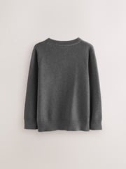 Clarks Grey Unisex Knitted School Jumpers 2 Pack - Image 3 of 5