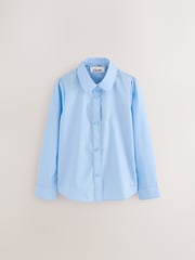 Clarks Blue Girls Long Sleeve School Shirts 3 Pack - Image 2 of 7
