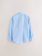 Clarks Blue Girls Long Sleeve School Shirts 3 Pack - Image 3 of 7