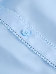 Clarks Blue Girls Long Sleeve School Shirts 3 Pack - Image 5 of 7