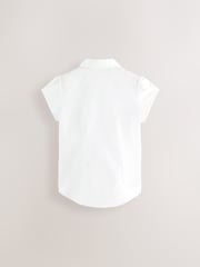 Clarks White Girls Short Sleeve School Shirts 5 Pack - Image 3 of 5