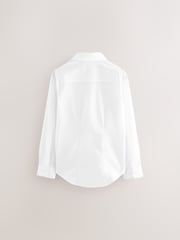 Clarks White Girls Long Sleeve School Shirts 5 Pack - Image 3 of 5