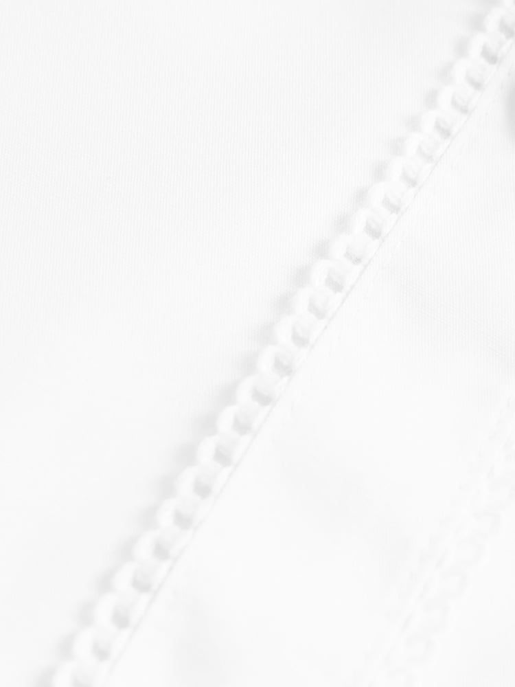 Clarks White Girls Long Sleeve School Shirts 5 Pack - Image 5 of 5
