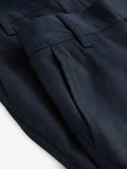 Clarks Navy Regular Boys Pull-On School Shorts 2 Pack - Image 9 of 9
