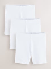 Clarks White School Jersey Cycling Shorts 3 Pack - Image 1 of 7
