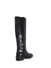 Dune London Black Tayan Sq Toe High Knee Boots - Image 4 of 6