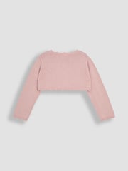 JoJo Maman Bébé Pink Floral Bolero Cardigan - Image 2 of 3