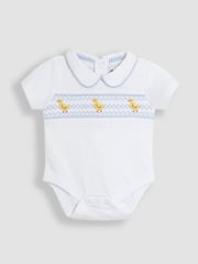 JoJo Maman Bébé Blue 2-Piece Chick Embroidered Body & Short Set - Image 5 of 9