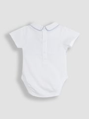 JoJo Maman Bébé Blue 2-Piece Chick Embroidered Body & Short Set - Image 6 of 9