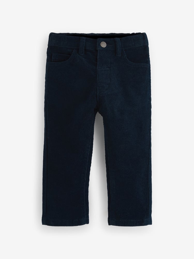 Navy/Tan Brown Corduroy Trousers 2 Pack (3mths-7yrs) - Image 2 of 7
