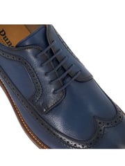 Dune London Blue Steeles Burnished Brogue Shoes - Image 6 of 6