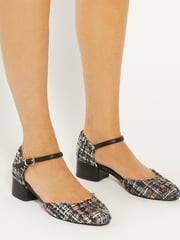 Dune London Natural Dominos Two Part Low Court Shoes - Image 1 of 6