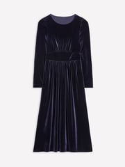 Boden Blue Petite Thea Velvet Jersey Midi Dress - Image 5 of 5