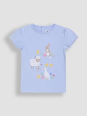JoJo Maman Bébé Green Spring Scene Printed T-Shirts 2 Pack - Image 2 of 5