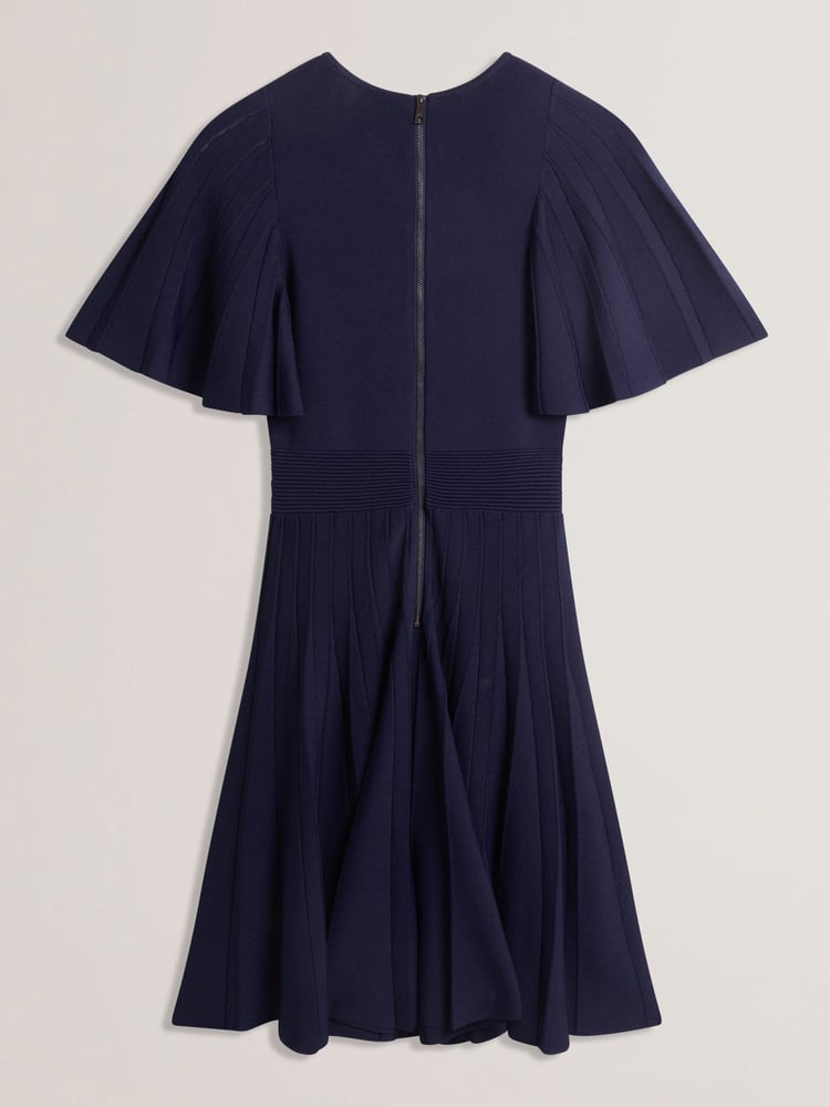 Ted Baker Blue Celinha Angel Sleeve Knitted Maxi Dress - Image 5 of 5