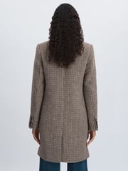 Paige Single Breasted Houndstooth Check Coat - Image 5 of 6