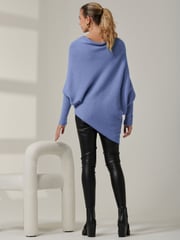 Jolie Moi Purple Off The Shoulder Soft Knit Jumper - Image 2 of 7