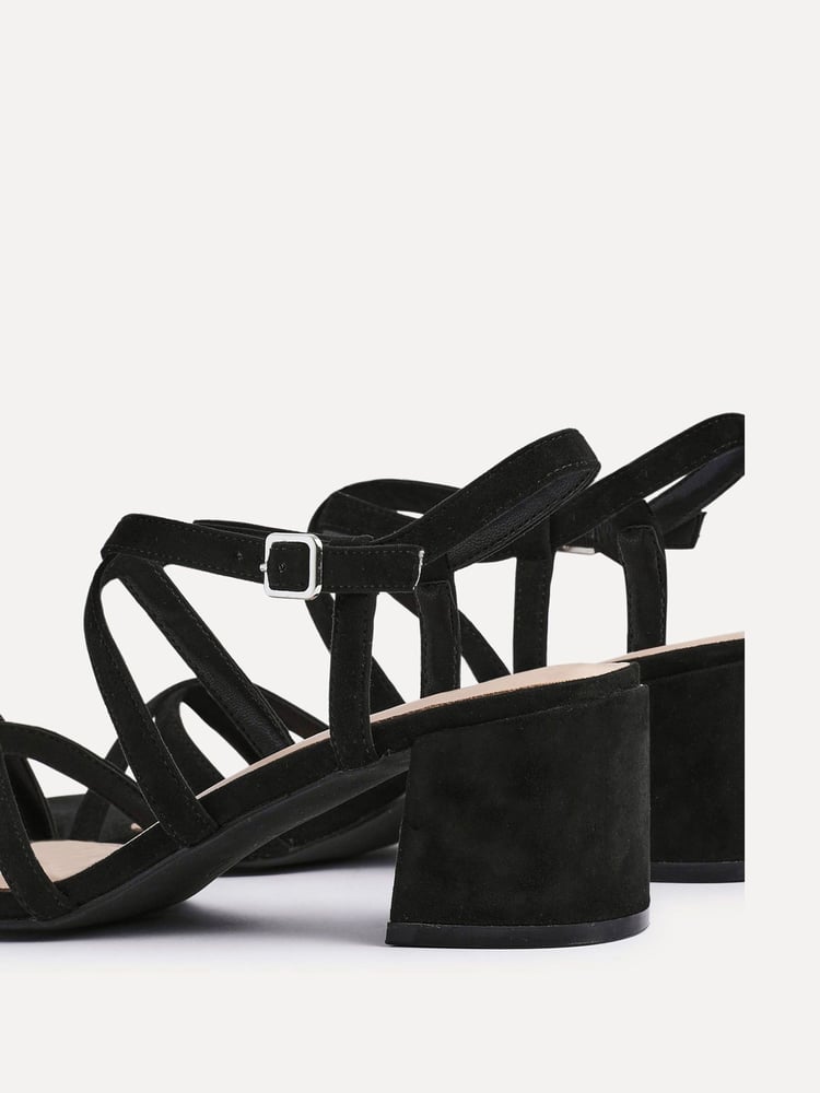Linzi Black Jovanna Strappy Heeled Sandals - Image 5 of 5