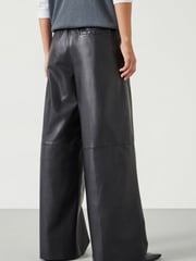 Hush Black Agatha Leather Pull On Trousers - Image 3 of 5