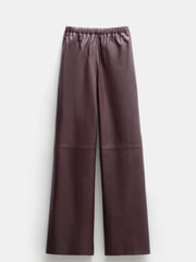 Hush Brown Agatha Leather Pull On Trousers - Image 5 of 5