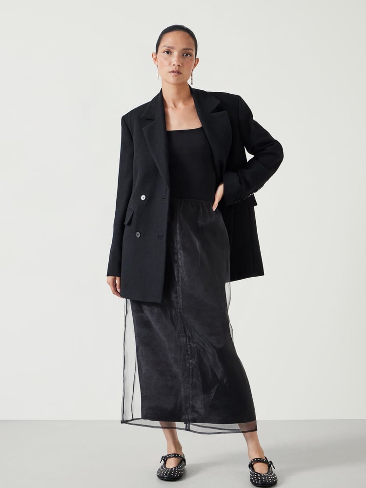 Hush Black Zuri Organza Skirt - Image 1 of 6