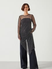 Hush Black Una Sparkle Maxi Dress - Image 5 of 6