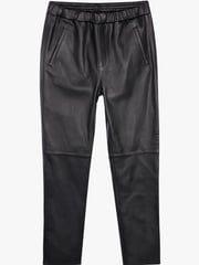 Hush Black Leather Joggers - Image 5 of 5