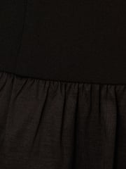 Adrianna Papell Crepe And Taffeta Midi Black Dress - Image 7 of 7