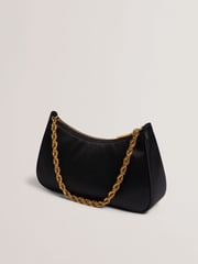Ted Baker Purple Bolt Agnise Chain Detail Satin Shoulder Bag - Image 2 of 4
