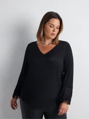 Live Unlimited Black Fringe Top - Image 4 of 5