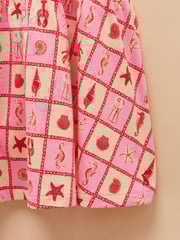 Joules Butterfly Green & Pink Frill Sleeve Print Dress Two Pack - Image 6 of 9