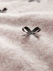 Mole Bow Short Sleeve Crew Neck Jumper With Wool - Image 8 of 8